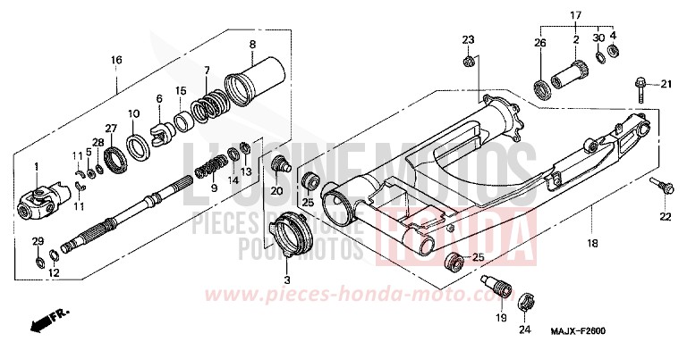 SCHWINGE von Pan-European ABS MIDDY BLUE METTALIC (B162) von 1999